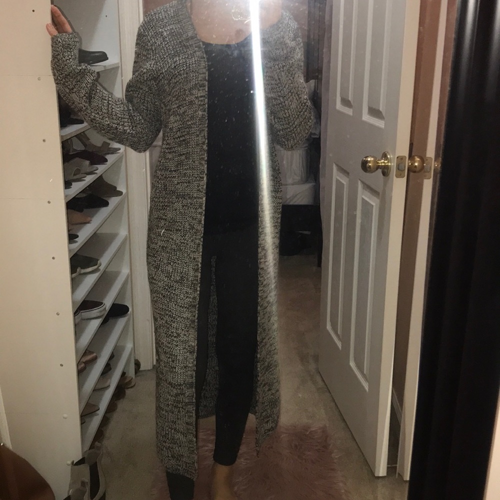 Knit xtra long cardigan